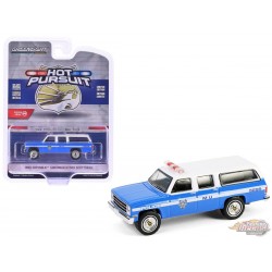 NYPD - 1990 Chevrolet Suburban K2500 Scottsdale - Hot Pursuit Series 46 - 1/64 Greenlight - 43040 D