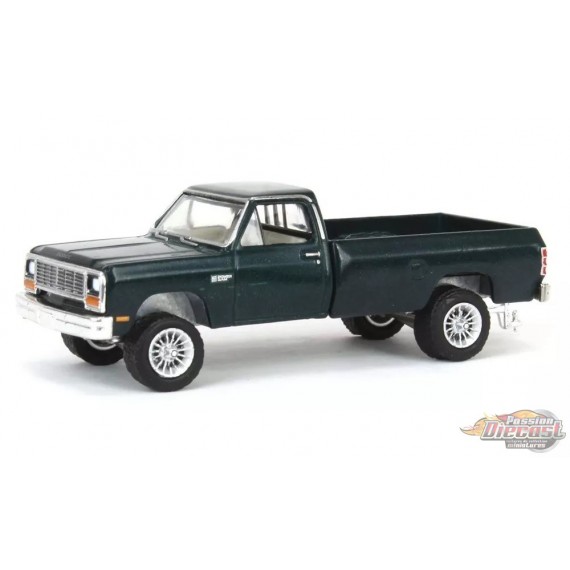 1982 Dodge Ram W250 Power Ram en vert embrun - Down on the Farm Series 9 - 1/64 Greenlight - 48090 B