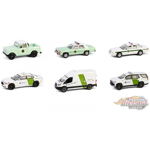 U.S. Customs and Border Protection Border Patrol - Hot Pursuit - Assortment - 1/64 Greenlight - 43035 Passion Diecast