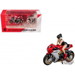 MV Agusta SV800 avec figurine Showgirl - Limited Edition - CM Model - 1:64 - CM64-SV800 01 Passion Diecast