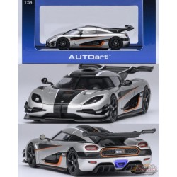 Koenigsegg One:1 (Gris Lune/Carbone) - Autoart 1/64 - 20042 - Passion Diecast 