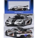 Koenigsegg One:1 (Moon Grey/Carbon) - Autoart 1/64 - 20042