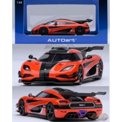 Koenigsegg One:1 (Orange lave/Carbone) - Autoart 1/64 - 20044 - Passion Diecast 