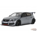 (Free shipping) Peugeot 308 RC BY FACTORY Gris Artense 2020 - 1/18 - OT1055