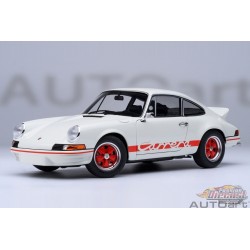 Porsche 911 Carrera 2.7 RS (Grand Prix White with Red stripes) - Autoart 1/18 - 78030 - Passion Diecast 