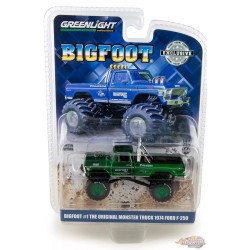 (Green machine) Bigfoot NO1 L'Original Monster Truck (1979) - 1974 Ford F-250 Monster Truck Greenlight 29934GR