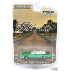 (Green machine) 1976 Cadillac Eldorado Convertible avec ornement cornes taureau (Hobby Exclusive) - 1/64 GL 30523GR