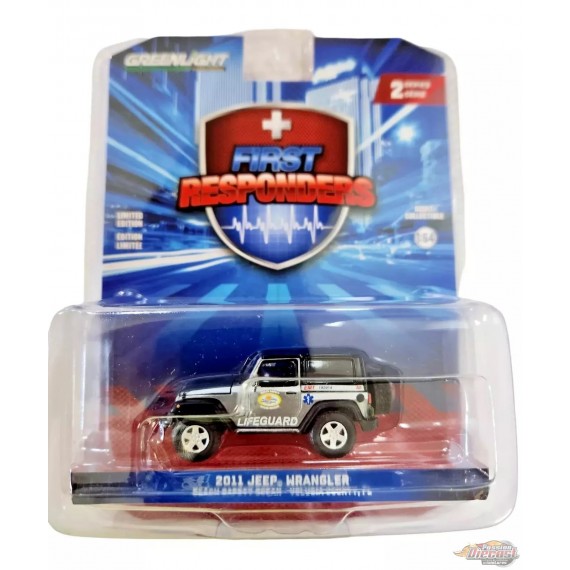 (Green machine)Florida Beach Safety Ocean Sauveteur 2011 Jeep Wrangler - Responders Series 2 - 1/64 Greenlight - 67060 EGR