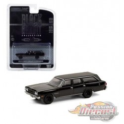 (Web Only) 1970 Plymouth Satellite Station Wagon - Black Bandit Series 24   1-64 Greenlight 28050 A