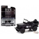 1942 Willys MB Jeep - Black Bandit Series 25   1/64 Greenlight - 28070 A