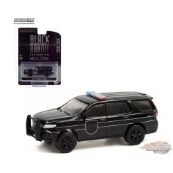 (Web Only) 2021 Chevrolet Tahoe - Black Bandit Police - Black Bandit Series 25  - 1/64 Greenlight - 28070 E