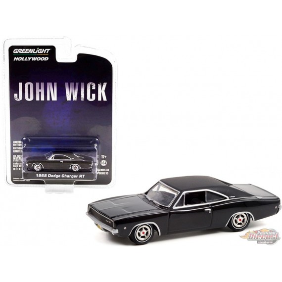 1968 Dodge Charger R/T - John Wick (2014) - Hollywood 33 - 1/64 Greenlight - 44930 E