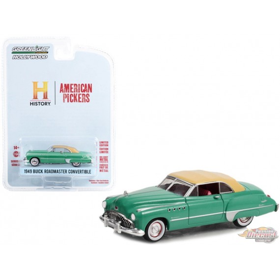 1949 Buick Roadmaster Convertible - American Pickers - Hollywood Series 37 - 1/64 Greenlight - 44970 D