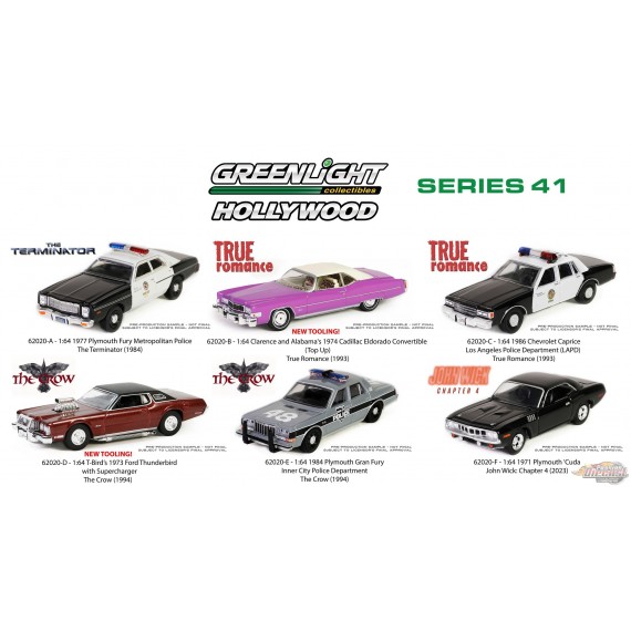 Hollywood Series 41 - Assortiment - 1/64 Greenlight - 62020 - Passion Diecast