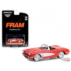 FRAM Oil Filters Trusted Since 1934 - 1958 Chevrolet Corvette - Hobby Exclusive - 1/64 Greenlight - 30388