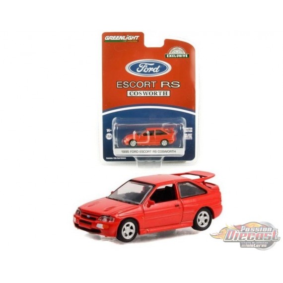1995 Ford Escort RS Cosworth in Radiant Red - Hobby Exclusive - 1/64 Greenlight - 30380
