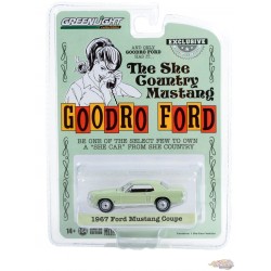 Bill Goodro Ford, Denver, Colorado - 1967 Ford Mustang Coupe - Hobby Exclusive - 1/64 Greenlight - 30353