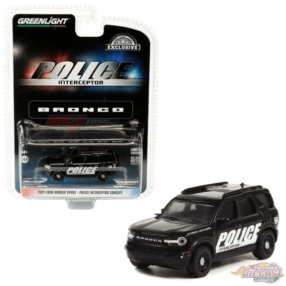 Police Interceptor Concept - 2021 Ford Bronco Sport - Hobby Exclusive - 1/64 Greenlight - 30339