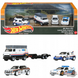 (Web Only) Rally Legend Diorama Ensemble de 4 pièces  Hot Wheels Premium 2024  - HKC18