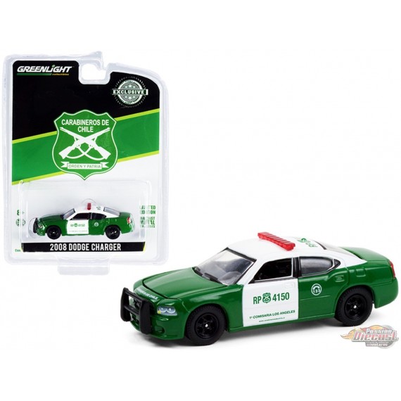 2008 Dodge Charger Police - Carabineros de Chile - Hobby Exclusive - 1/64 Greenlight - 30237