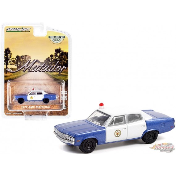 1972 AMC Matador - Colonial City Police - Hobby Exclusive - 1/64 Greenlight - 30219