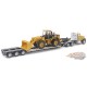 Caterpillar CT681 Day Cab Tractor with Lowboy Trailer and Cat 950G Wheel Loader - Diecast Master - 1/87 - 84418