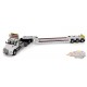 Tracteur Kenworth T880 Daycab Tridem blanc avec remorque surbaissée Trail King TK120 - Diecast Master - 1/50 - 71139
