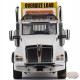 Kenworth T880 Daycab Tridem Tractor in White with Trail King TK120 HDG Lowboy Trailer - Diecast Master - 1/50 - 71139