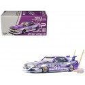 SKYLINE C210 KAIDO RACER (STYLE BOSOZOKU) VIOLET CHROME/ARGENT - Pop Race 1:64 - PR640107