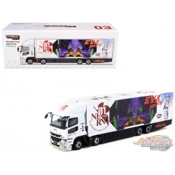 Mitsubishi Fuso Super Great EVA Racing Transporter - Tarmac Works - 1/64 - T64T-TL001-EVA Passion Diecast