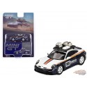 (Web Only) Porsche 911 Dakar Rallye Design Package Blanc/Bleu Gentiane métallisé - Mini GT - 1:64 - MGT00805