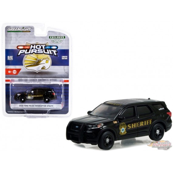 Johnson County, Kansas Sheriff - 2020 Ford Police Interceptor Utility - Hobby Exclusive - 1/64 Greenlight - 30355