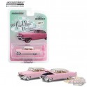 (Web Only) 1955 Cadillac Fleetwood Series 60 in Pink with White Roof - Hobby Exclusive - 1/64 Greenlight - 30396
