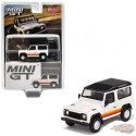 Mini GT - 1:64 - Land Rover Defender 90 Wagon Blanc - Mijo Exclusives USA - MGT00378