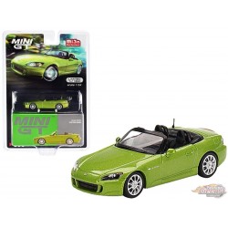 Mini GT - 1:64 - Honda S2000 (AP2) Lime Green Metallic - Mijo Exclusives USA - MGT00396 Passion Diecast