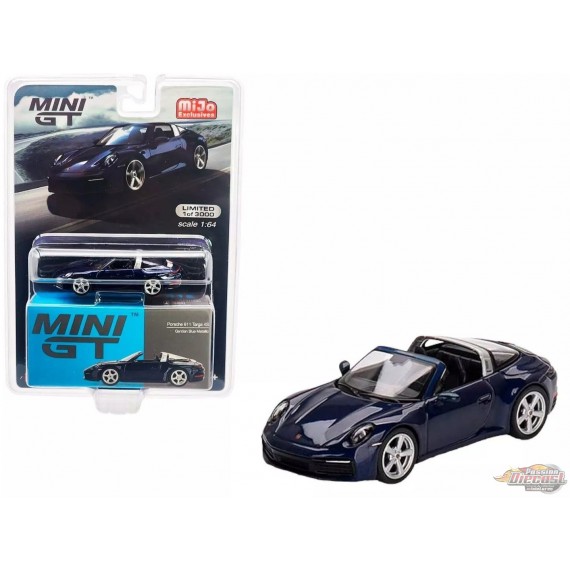 ミニカー MINI GT Porsche 911 Targa 4S Gentian Blu mini-gt-164-porsche-911-targa-