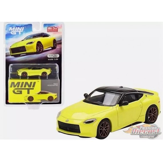 Mini GT - 1:64 - Nissan Z Proto Spec 2023 Jaune Ikazuchi - Mijo Exclusives USA - MGT00415 Passion Diecast
