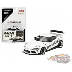 Pandem Toyota GR Supra V1.0 Blanche -  MINI GT 1:64 - Mijo Exclusive - MGT00180 -  Passion Diecast 