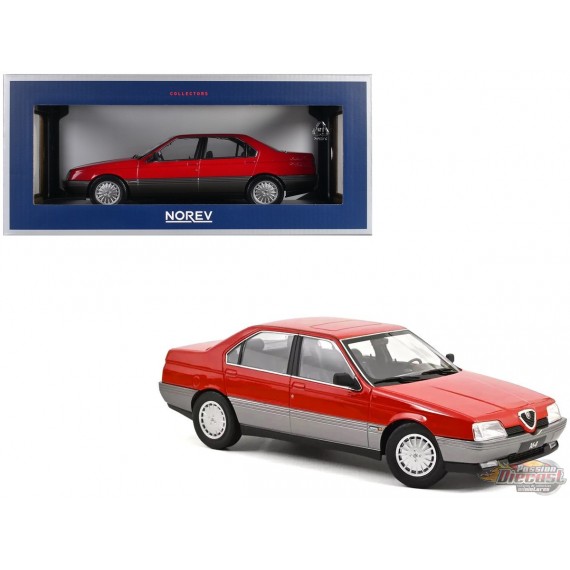 Alfa Romeo 164 1991 Rosso Alfa - Norev 1:18 - 187866 - Passion Diecast