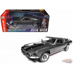 1969 Ford Mustang in Hitman Grey - John Wick (2014) - Auto World - 1/18 - AWSS145 Passion Diecast