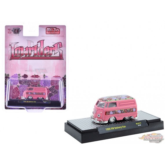 1960 Volkswagen Delivery Shor Van Lowriders Limited Edition - Metallic Pink - M2 Machine - 1:64 - 31500-MJS77