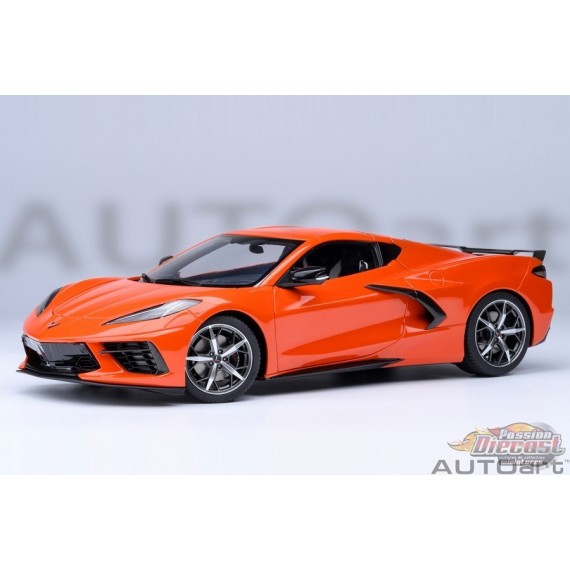 Chevrolet Corvette C8 Stingray Z51 Sebring Orange - Autoart 1/18 - 71283 - Passion Diecast 