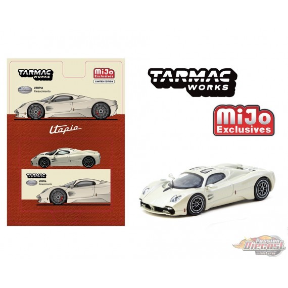 Pagani Utopia Rinascimento - White - Tarmac Works - 1/64 - T64G-TL055-BI Passion Diecast