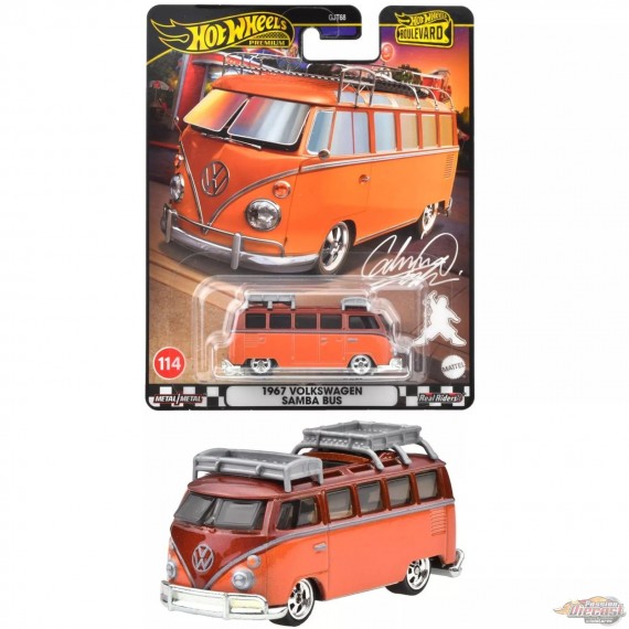 ( Web Only )  Boulevard '67 Volkswagen Samba Bus - Hot Wheels 1:64 - HRT62