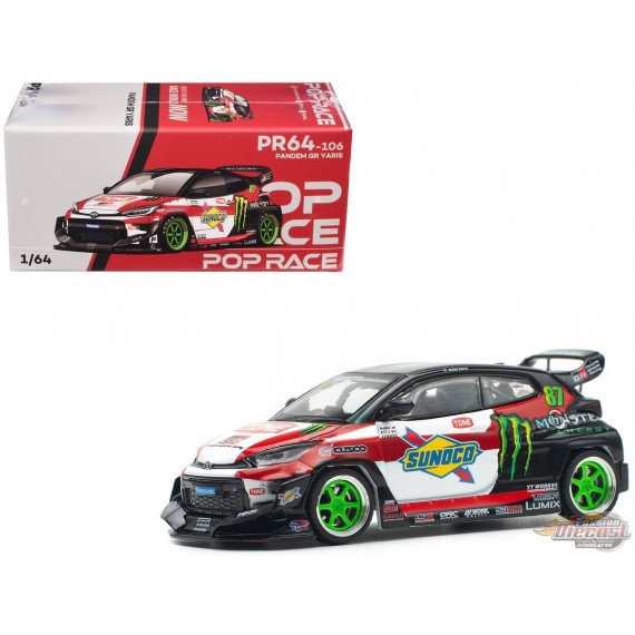 PANDEM GR YARIS DAIGO SAITO - Pop Race 1:64 - PR640106 -  Passion Diecast 