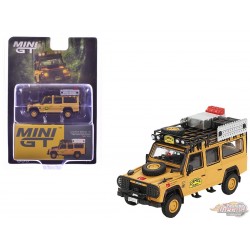 Land Rover Defender 110 1989 Camel Trophy Amazon Team Turkey - TURKEY Exclusives - Mini GT - 1:64 - MGT00856 Passion Diecast
