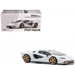 LAMBORGHINI COUNTACH LPI 800-4 BIANCO SIDERALE - Pop Race 1:64 - PR640117 -  Passion Diecast