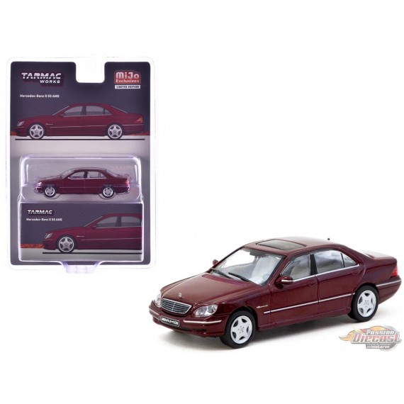 Mercedes-Benz S 55 AMG - Rouge Bordeaux métallisé - Tarmac Works - 1/64 - T64G-072-BO