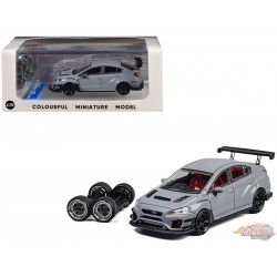 Subaru STI Varis Widebody 1.0 - Gris - Limited Edition - CM Model - 1:64 - CM64-STI-05 Passion Diecast