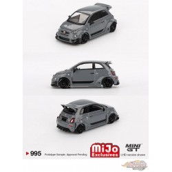 Abarth 595 LB-WORKS x Abas Works Grey - Mini GT - 1:64 - MGT00995 Passion Diecast